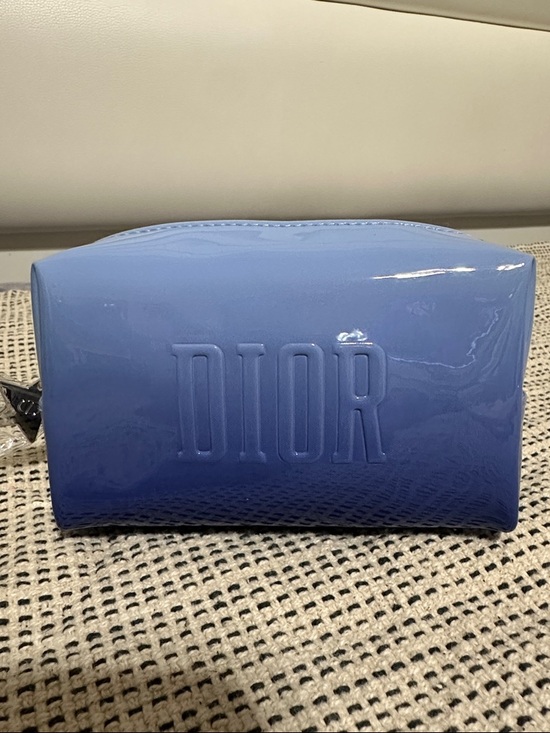 Dior Handbags - Dior Novelty Glossy Periwinkle Blue Cosmetic Pouch